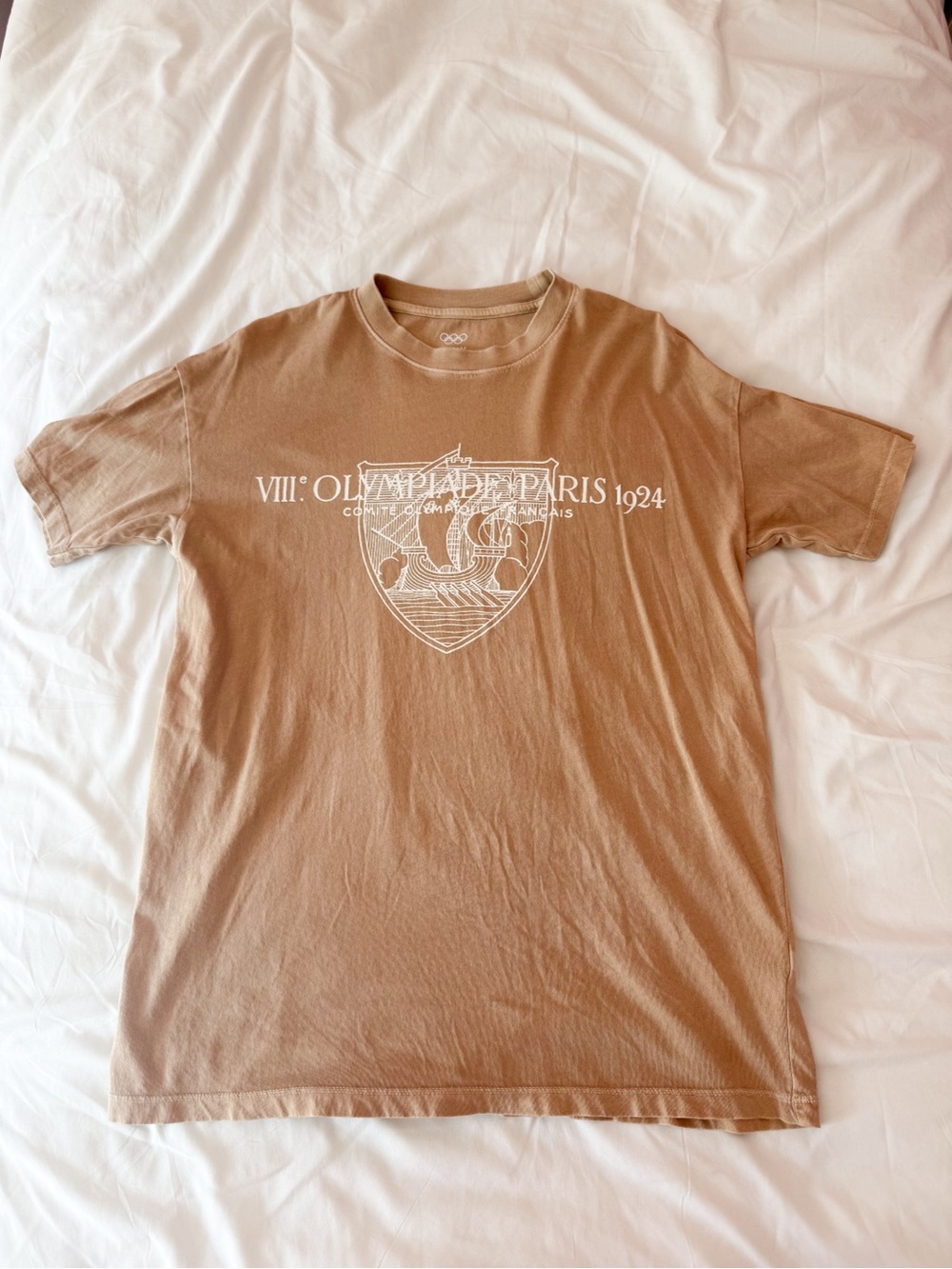 American Eagle Brown Oversized Olympics Graphic Tee Size XXS